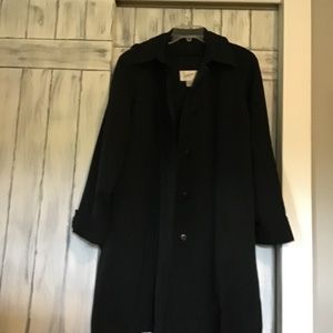 Jacqueline Ferrar XL Zip out lining black polyester hooded coat.